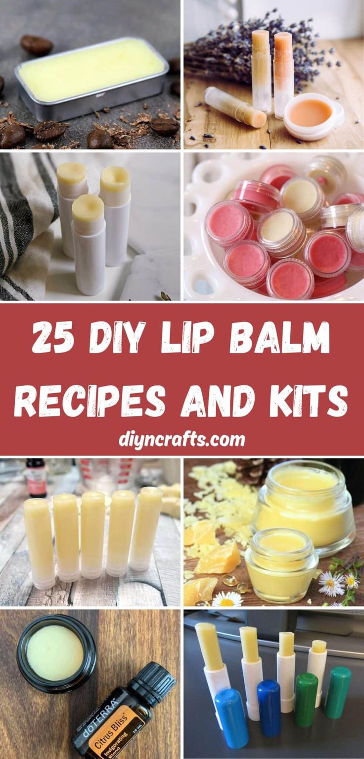 25 diy lip balm recipes and kits to use with your favorite lip products