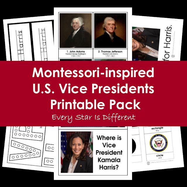 the presidents and vice presidents worksheet pack is shown in red, white, and blue