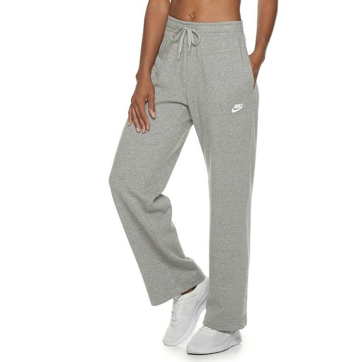 Women's Nike Sportswear Loose Fit LIGHTER WEIGHT Fleece Pants NWT MSRP $45 Meet your new go-to sweats with these women's LIGHTER WEIGHTfleece pants from Nike. PRODUCT FEATURES Supersoft LIGHTER WEIGHTfleece construction 2-pocket FIT & SIZING Drawstring-elastic waistband Loose fit Straight-leg cut FABRIC & CARE Cotton, rayon, polyester Machine wash Imported (16) Payment: Payment for online purchases will be made through PayPal within 4 days of the auction end date/time.  Please note that all combined purchases to include shipping must be paid within 4 days of the end of the first auction.  If payment is not made in its entirety within that 4 day time period, the auction item will be relisted, negative feedback will be left, and an “item not paid” dispute claim will be filed against the bidd Nike Watch, School Dr, Grey Nike Sweatpants, Fleece Pants Women, Cute Sweatpants Outfit, Cute Sweatpants, Dr Closet, Biker Shorts Outfit, Womens Workout