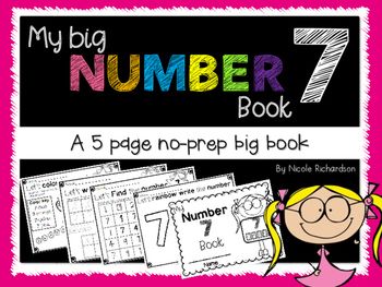 the number 9 book for children to read and practice numbers with their own handwrittens