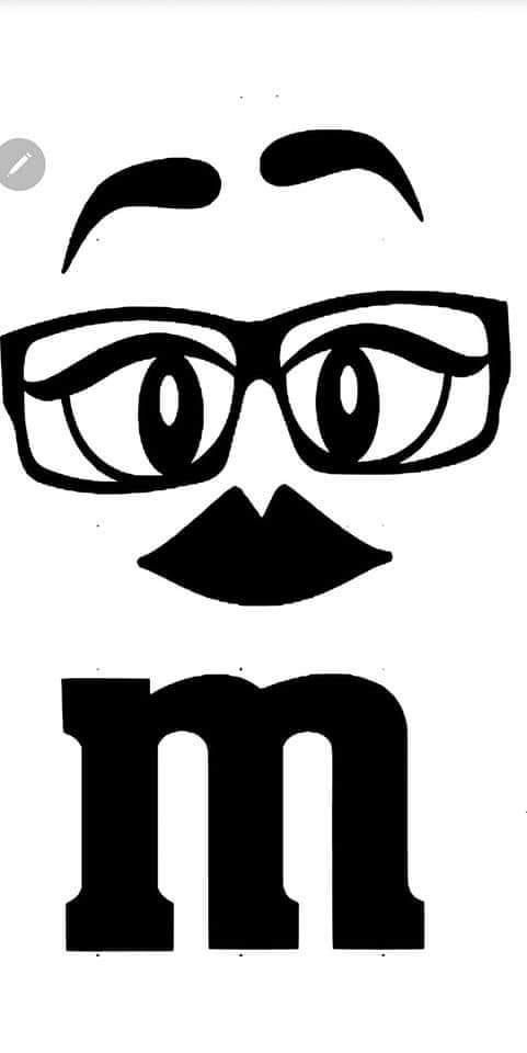 a black and white image of a man's face with glasses, mustache and moustache