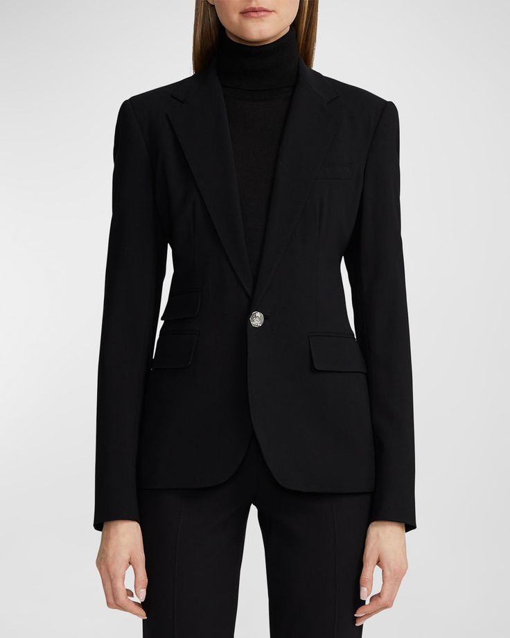 Calm Night, Chanel Loafers, Fw 2024, Designer Ralph Lauren, Ralph Lauren Blazer, Woman Suit, Her Royal Highness, Designer Blazers, Black Jackets