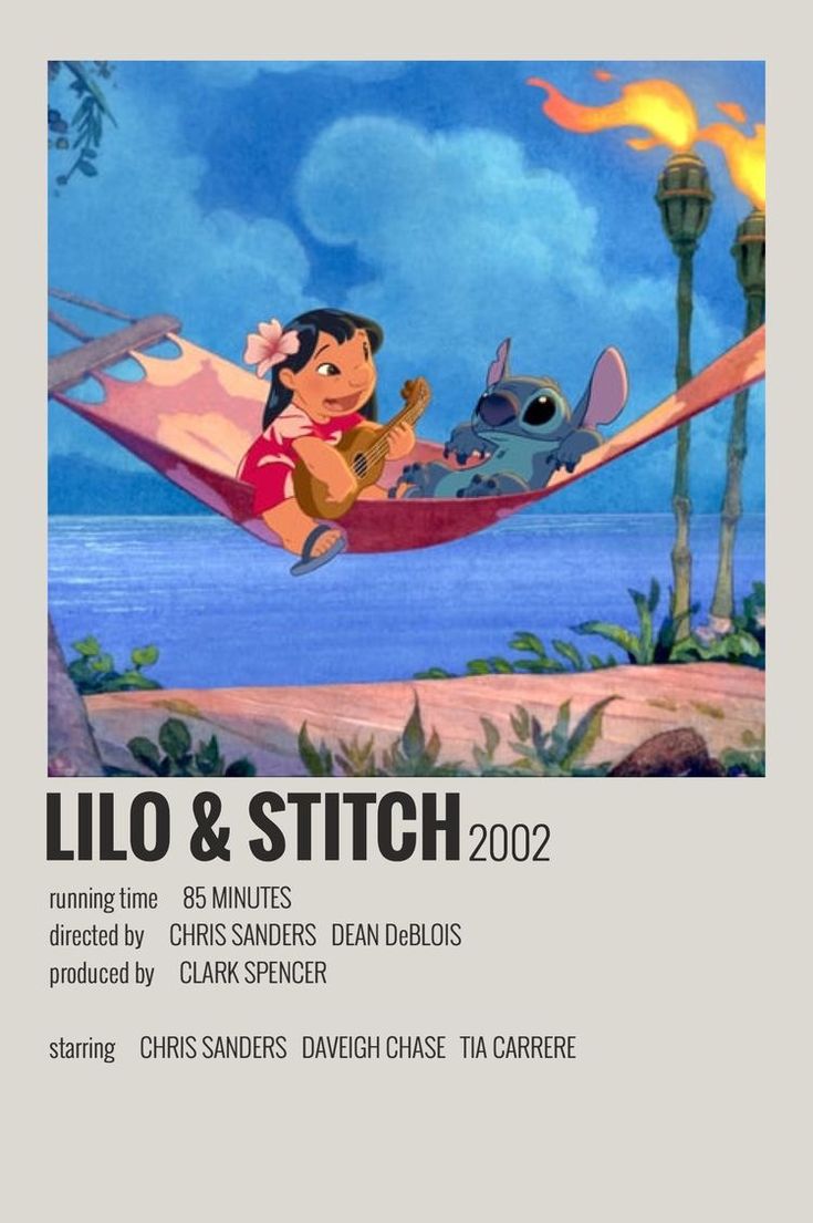 the movie poster for lilo and stitch