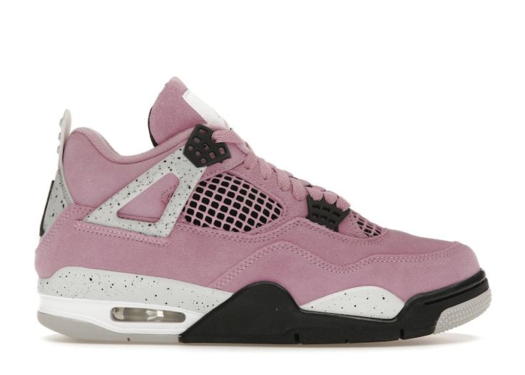 Check out the Jordan 4 Retro Orchid (Women's) available on @StockX Rosa Jordans, Converse Nike, Pink Jordans, Irish Dancers, Tinker Hatfield, Jordan 4s, Dancing Day, Limited Edition Shoes, Exclusive Sneakers