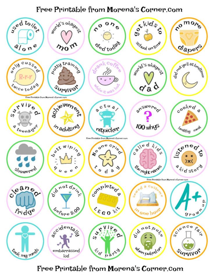 the free printable mother's day badge collection