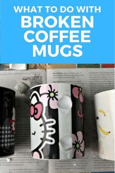 Recycle Decoration, Coffee Mugs Diy, Easy Recycled Crafts, Mugs Diy, Coffee Mug Crafts, Reuse Old Tires, Recycled Decor, Repurposed Decor, Bathroom Crafts