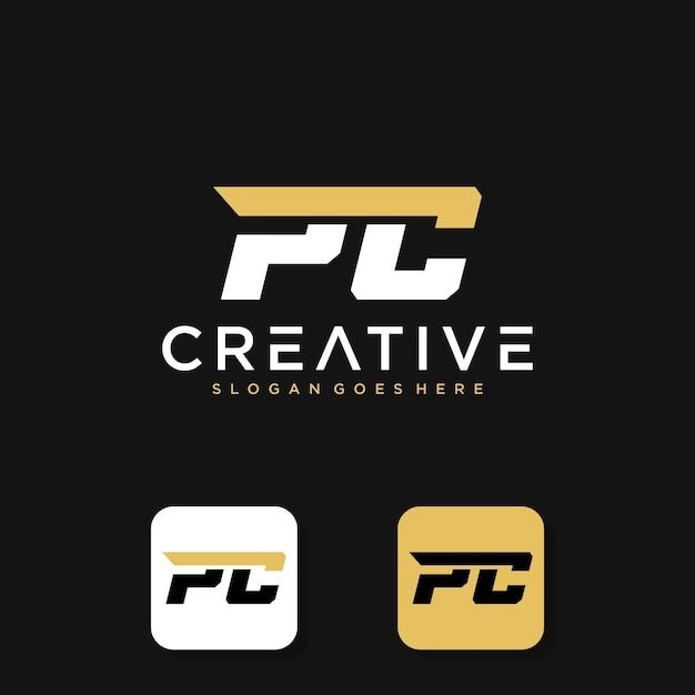 the logo for fj creative is shown in three different colors and font, along with two