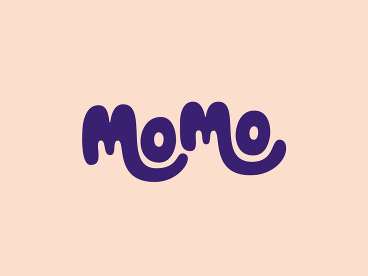 the word mom written in purple on a pink background