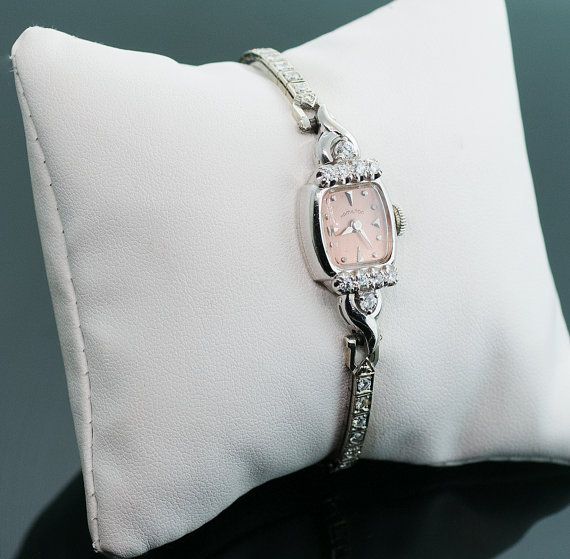 1950's Vintage Ladies Hamilton Diamond Watch by SITFineJewelry, $3500.00 Wedding Jewelry With Diamond Hour Markers, Timeless Wedding Jewelry And Watches With Diamond Accents, Elegant Single Cut Diamond Jewelry For Wedding, Timeless Diamond Jewelry And Watches For Gifts, Diamond White Diamond Jewelry And Watches Gift, Elegant Wedding Diamond Watch In Diamond White, Elegant Diamond White Wedding Watch, Classic Diamond Watch Hallmarked, Classic Hallmarked Diamond Watch