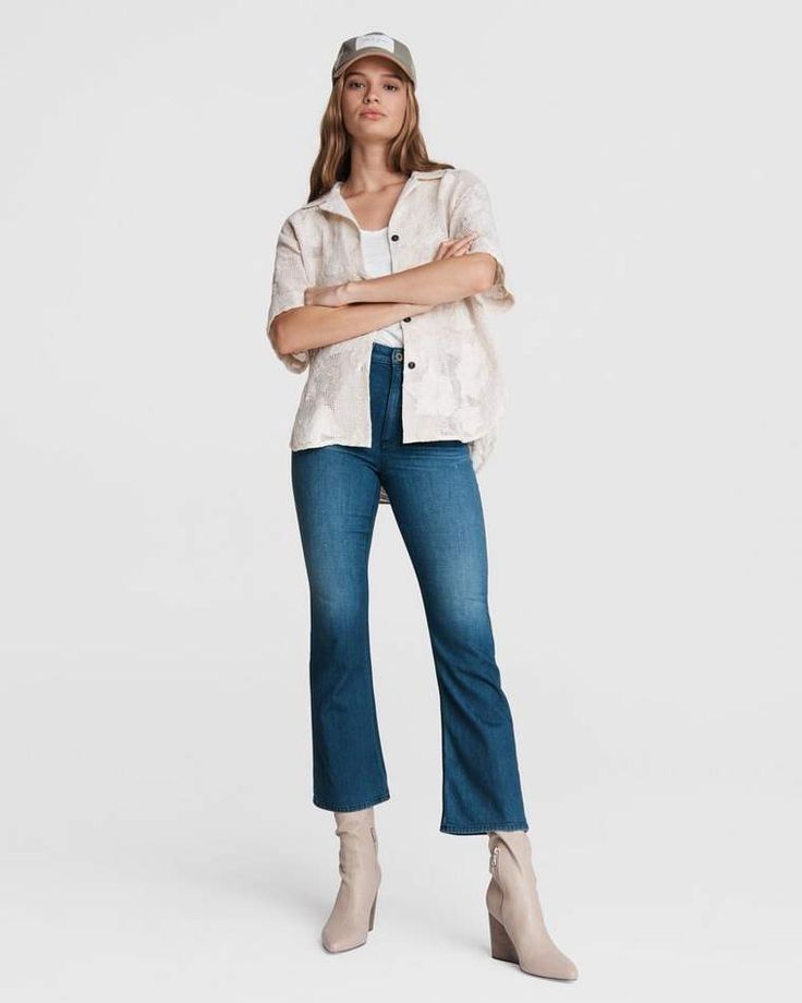 We added a little whimsy to this classic camp-style shirt. Mare is a flattering summer button-down with a delicate floral design that can be worn untucked with your favorite pair of jeans. rag & bone Women's Mare Mesh Cotton Classic Fit Top | Light Dove White, XS. Spring Camp Shirt With Relaxed Fit And Spread Collar, Spring Classic Camp Collar Shirt, Spring Camp Shirt With Button Closure For Work, Spring Relaxed Fit Button-up Camp Shirt, Relaxed Fit Spring Camp Shirt With Button-up Design, Relaxed Fit Button-up Camp Shirt For Spring, Spring Camp Shirt With Relaxed Fit And Button-up Shape, Trendy Collared Camp Shirt For Spring, Trendy Spread Collar Shirt For Spring