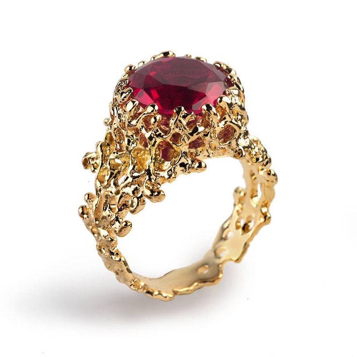 CORAL Gold Ruby Ring Gold Band Ruby Engagement Ring | Etsy Gold Ruby Engagement Ring, Red Ruby Ring, Gold Ruby Ring, Unique Gold Rings, Ruby Ring Gold, Blue Topaz Engagement Ring, Ring Ruby, Gold Gemstone Ring, Ruby Engagement Ring