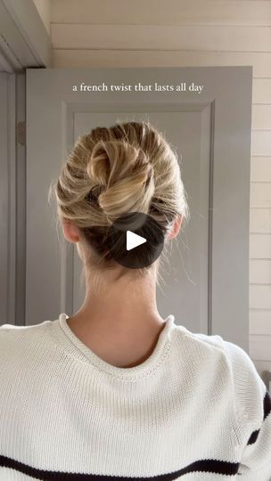 Hair Toturial, Hairstyles Updo Easy, Girl Updo, Fine Hair Updo, Girls Updo, Goldie Locks, Work Hair, Easy Updo, Love Club