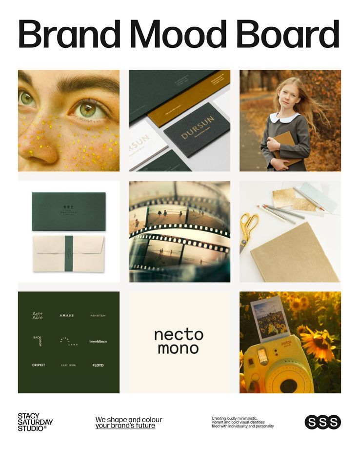 the brand mood board is designed to be used for advertising