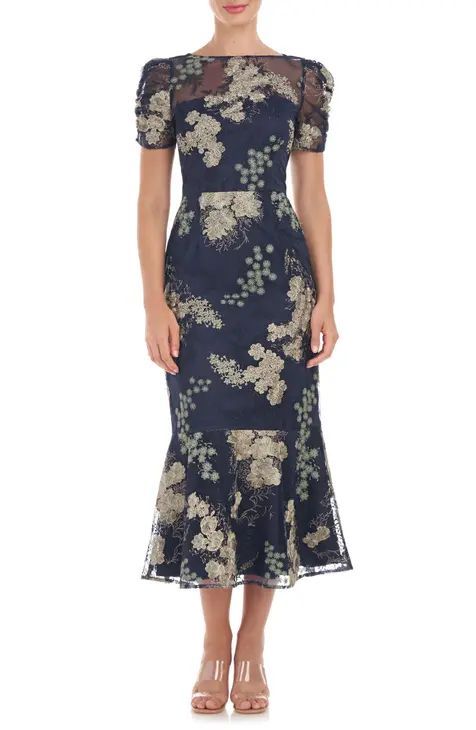 Wedding Guest Outfit Ideas | Nordstrom Embroidered Cocktail Dress, Flounce Hem Dress, Flounce Skirt, Mother Of Groom Dresses, Guest Attire, Embroidered Midi Dress, Wedding Attire Guest, Creation Couture, Midi Cocktail Dress