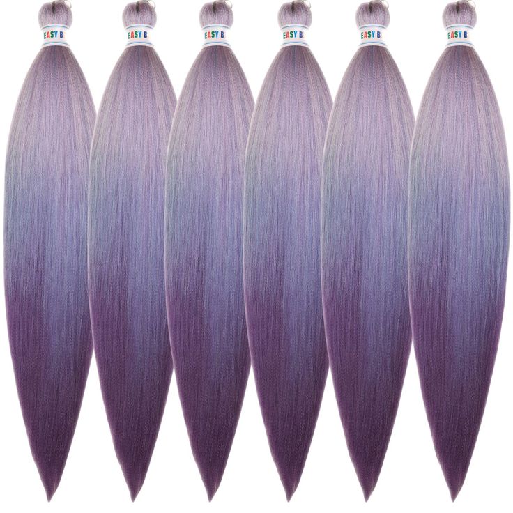 PRICES MAY VARY. Leticia Braiding Hair Pre stretched Advanced Braiding Hair Extension. Made By New Technology-Amazing Color, No Discoloration, No Itch, No Knots. Dream Purple Ombre, 26Inch-Waist Length , 600 Grams Hair=Full Hair Style. Pre stretched Braiding Hair Easy For Box Braids,Knotless Braids, Micro Braids,Jumbo Braids,Locs,Twists,etc. New Hair Extensions For New Season,New Self. Purple Braiding Hair, Purple Box Braids, Box Braids Knotless, Pre Stretched Braiding Hair, Braids Jumbo, Large Box Braids, Kanekalon Braiding Hair, Braids Knotless, Jumbo Braids