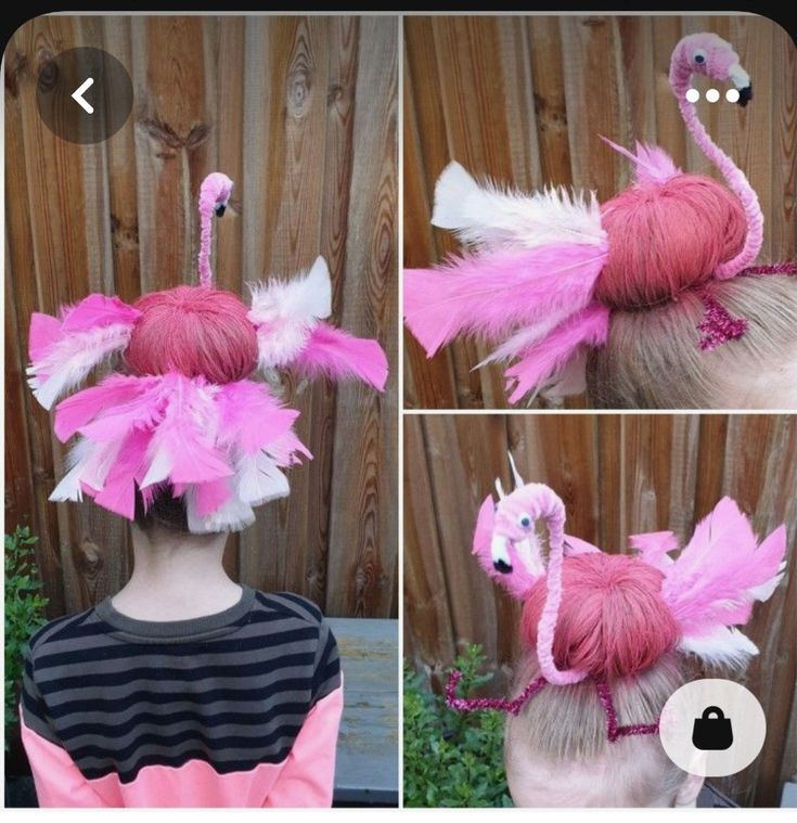 Crazy Hair For Kids, Wacky Hair Days, Going Out Hairstyles, Wacky Hair, Easter Hairstyles For Kids, Crazy Hair Day, School Activity, Easter Hair Bow