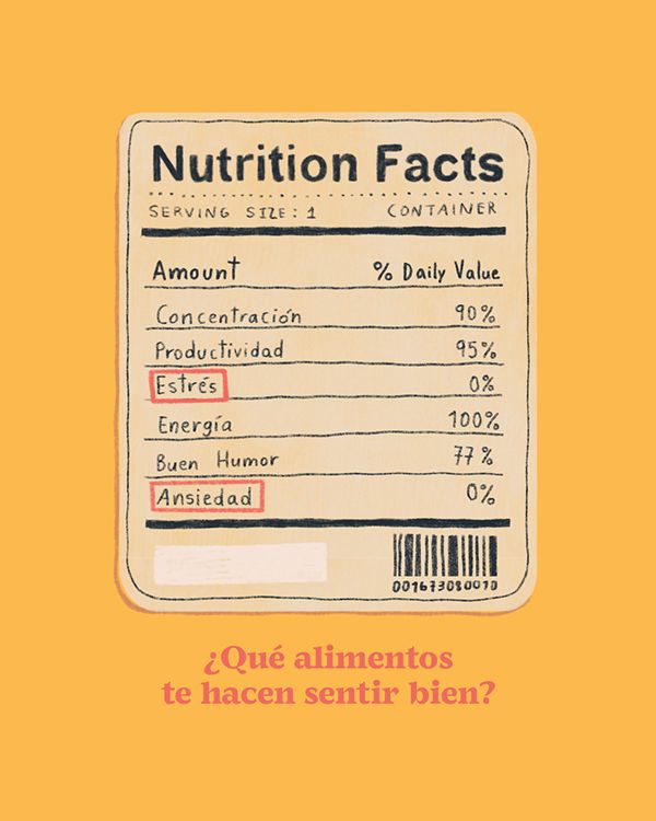 a card with the words nutrition fact on it