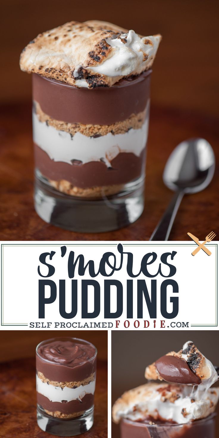 s'mores puddinging is an easy dessert recipe that can be made in minutes