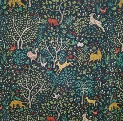 an animal themed wallpaper with trees and animals in the forest, on a dark blue background