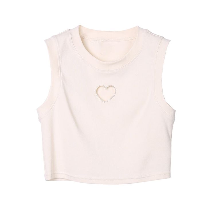 5ft 6''(168cm) tall, 100 lbs(45kg) weight and wearing a size M - Heart - Sleeveless (tank top)- Crop style- 2 colors Heart Designs, Cropped Vest, Garment Labels, Womens Size Chart, Cropped Style, Height And Weight, Sleeveless Tank Top, Spring Collection, Sleeveless Tank