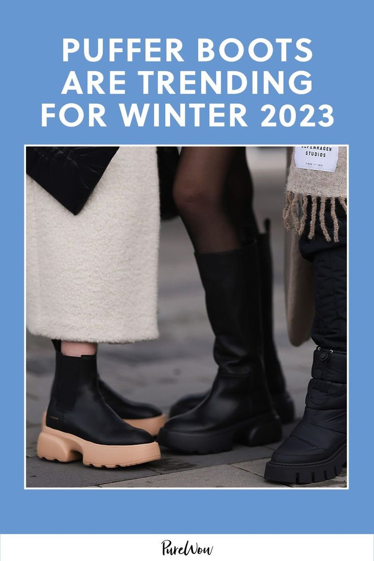 We’re thrilled to say there’s a new hot shoe suddenly popping up everywhere that’s perfect for the coldest months of the year. Allow us to introduce you to the puffer boot, the hottest (and warmest) winter boot trend of 2023. High Heel Hack, Puffer Boots, Latest Winter Fashion, Edgy Leather Jacket, Trending Winter Boots, Cute Sweater Dresses, Warm Winter Boots, Aesthetic Outfit Ideas, Months Of The Year