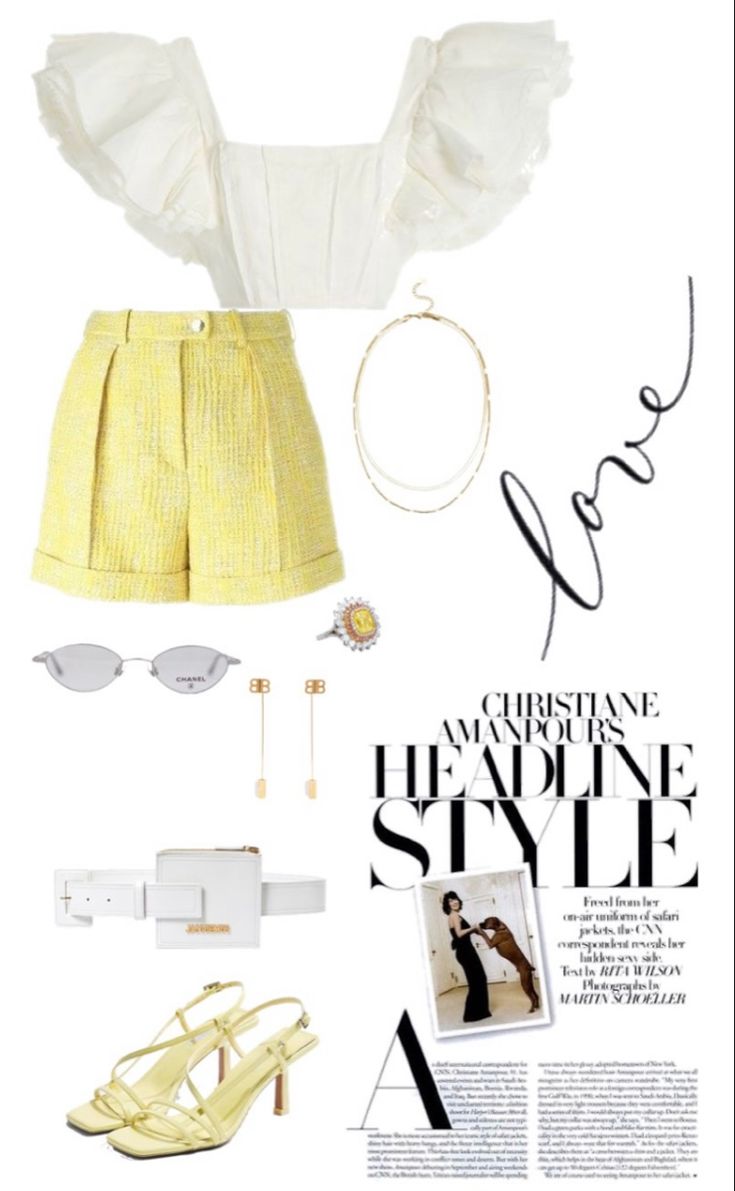 Polyvore Outfits Summer Classy, Rich Summer Outfits, Classy Summer Outfits Aesthetic, Aesthetic Yellow Outfits, Polyvore Outfits Classy, Yellow Outfit Aesthetic, Polyvore Outfits Summer, Classy Summer Outfits, Look Legging