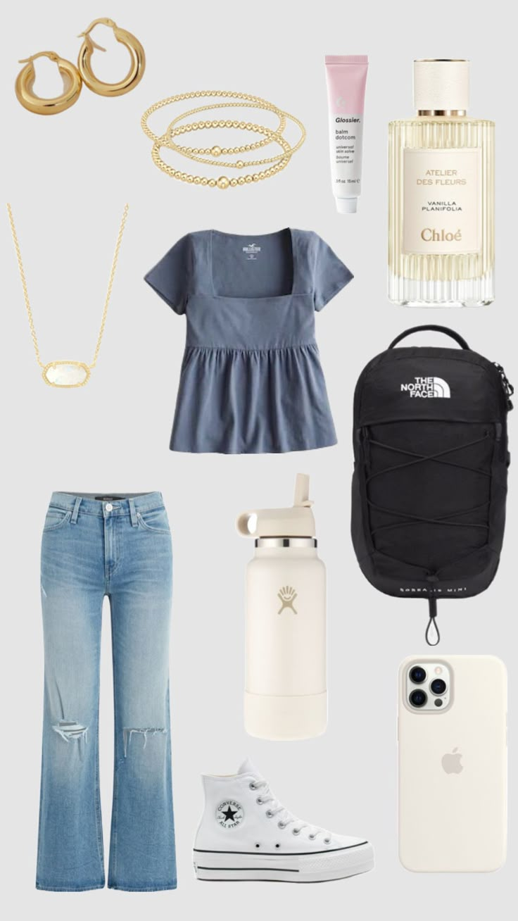 Summer Church Outfit, Outfits For High School, Simple Outfits For School, Cute Outfits With Jeans, Church Outfit, Outfit Layout, Casual Preppy Outfits, Outfit Collage, Trendy Outfits For Teens