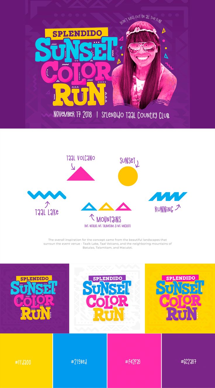 an advertisement for the summer color run