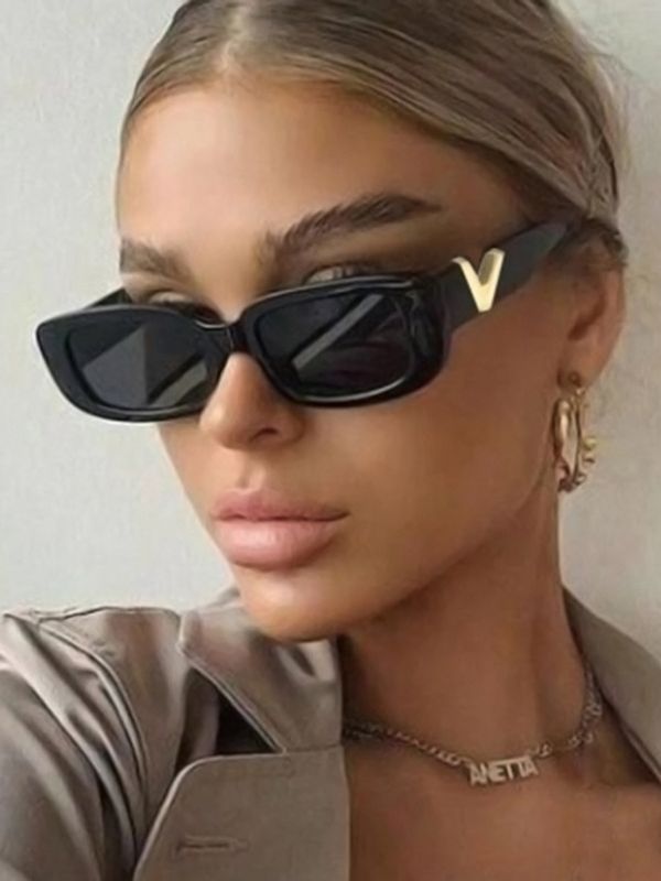 Sun Protection Sunglasses Accessories BLACK-One_size Cat Eye Sunglasses Women, Sunglasses Women Vintage, نظارات شمسية, Cat Eyes, Estilo Hip Hop, Balenciaga Bag, Rectangle Sunglasses, Cat Eye Frames, Luxury Sunglasses