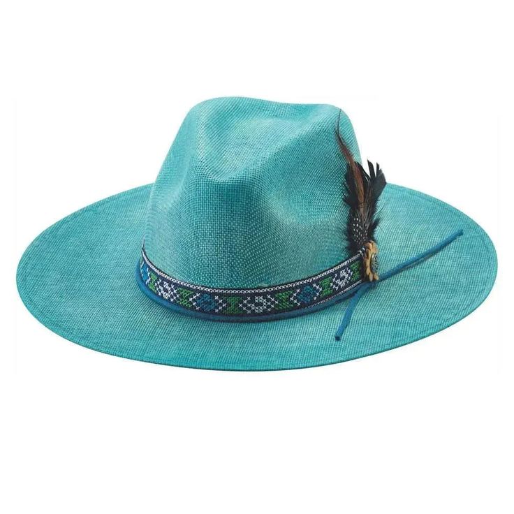 Bullhide All Star - Children's Straw Cowgirl Hat - Hatcountry Blue Wide Brim Straw Hat For Festivals, Blue Western Hat For Vacation, Western Blue Straw Hat For Summer, Blue Western Straw Hat For Summer, Western Green Hat Band For Festivals, Blue Fedora Straw Hat For Festival, Western Style Blue Straw Hat For Summer, Western Green Hat Bands For Festival, Green Western Style Hat Band For Festivals