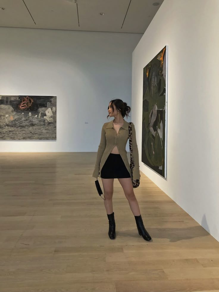 Art Museum Outfit, Art Gallery Outfit, Fall Outfits Aesthetic, Museum Outfit, Outfit Curvy, Galleria D'arte, Fits Aesthetic, Stylish Fall Outfits, Date Outfits