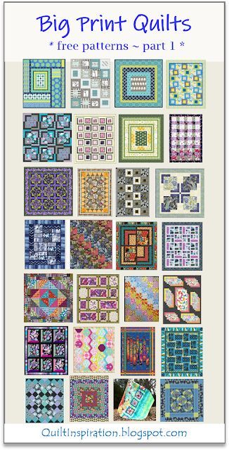 the big print quilts pattern is shown here