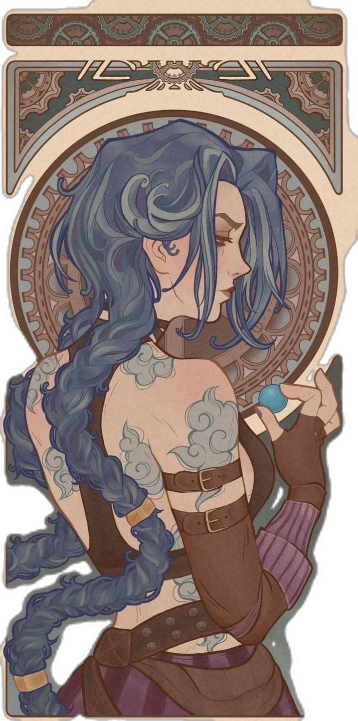 A Woman, Tattoos, Hair, Blue, Art