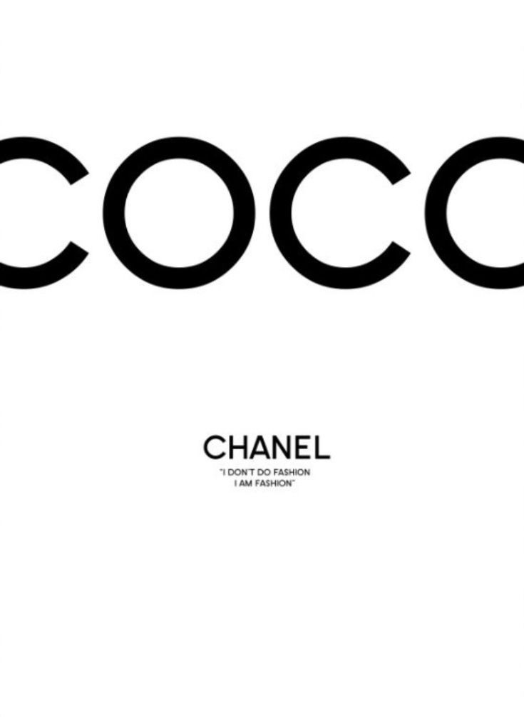 the word coco is written in black on a white background