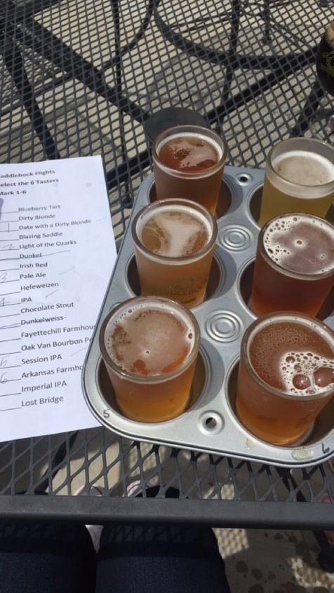 there are many different types of beer in the tray