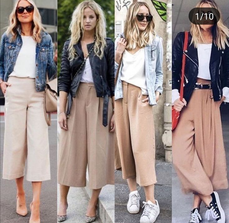 Beige Cullotes Outfit, Beige Culottes Outfit, 30s Outfits, Winter Streetstyle, Culottes Outfit, Mom Jeans Outfit, Beige Outfit, Outfit Mujer, Curvy Girl Outfits