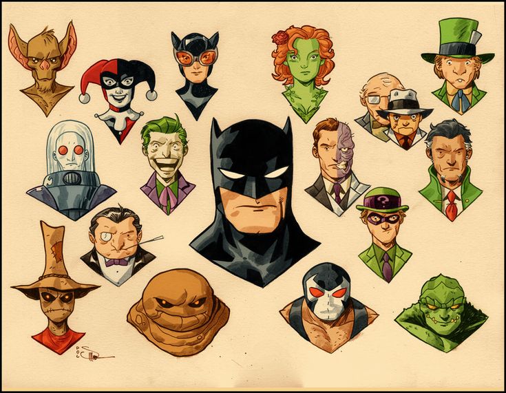 the many faces of batman and other characters