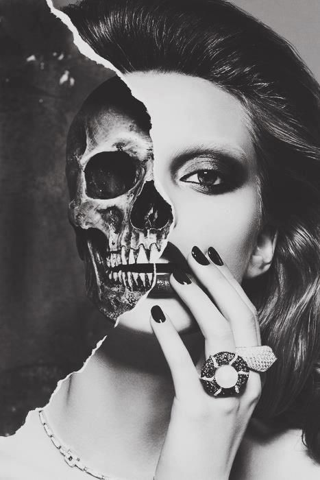 half woman Halloweenský Makeup, Half Skull, Wow Photo, Beltane, Gcse Art, A Skull, A Level Art, Pics Art, Skull Art