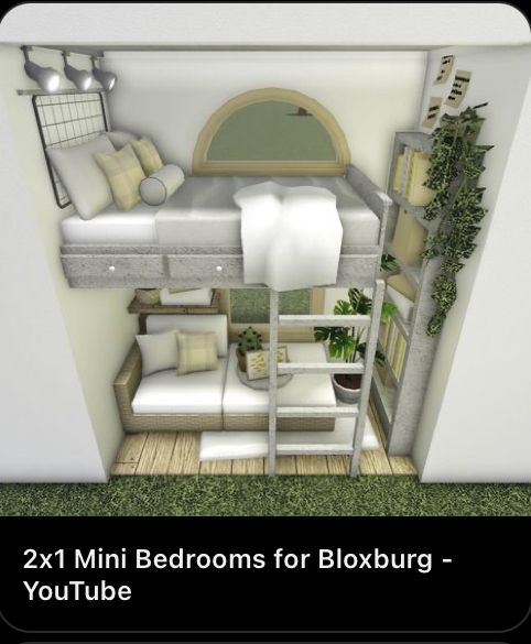 an image of a tiny bedroom for bloxburg