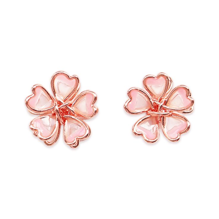 🌸 2 PACK | Hypoallergenic crystal floral stud earrings and necklace beads matching set. Beautiful romantic rose gold jewelry set for women, teens, and girls fashion.🌸 SAKURA | Dainty cute sakura cherry blossom designs are an iconic Japanese flower shown in this adorable, elegant beautiful design. Spring is here! Fantastic gift too for birthdays, weddings, and other special occasions.🌸 PINK | Pastel pink lacquer, green beads, and rose gold floral pendant, and sterling silver chain. High qualit Sakura Jewelry, Cherry Blossom Jewelry, Rose Gold Jewelry Set, Cherry Blossom Dress, Kawaii Earrings, Sakura Flower, Floral Studs, Floral Pendant, Rose Gold Chain