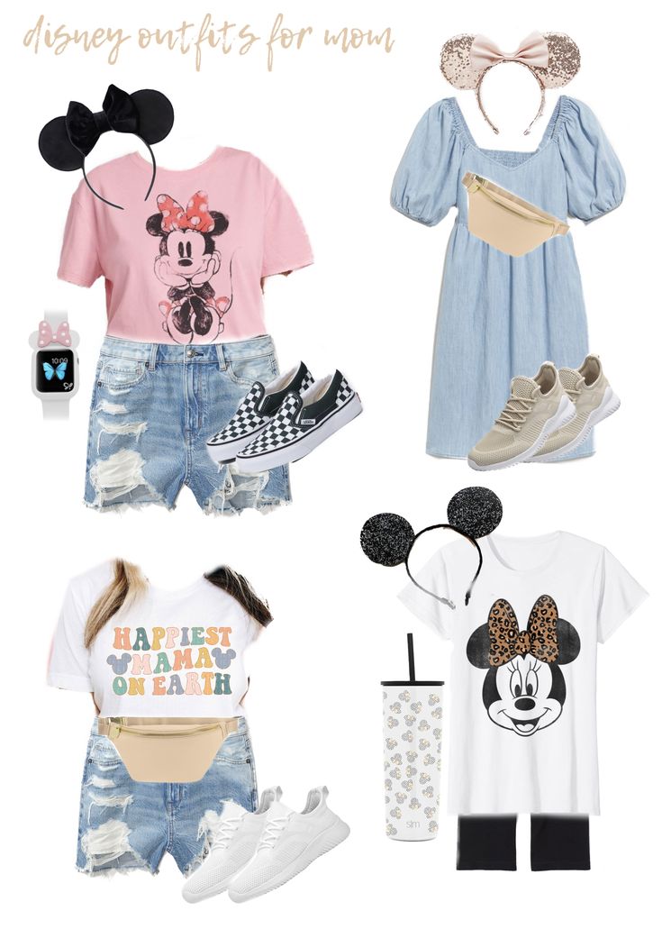 the disney outfits for mom are so cute