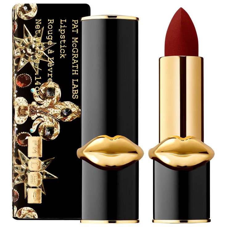 A richly pigmented lipstick that adorns lips in a veil of lightweight color for a modern matte finish.Formulation Type: LipstickWhat Else You Need to Know: A revolutionary lipstick so luxurious and richly pigmented it drenches lips in a veil of opulently opaque color while delivering a mesmerizingly modern matte finish. Each shade features a hydrating, creamy texture combined with saturated pigment for lightweight, one-stroke coverage. Best Long Lasting Lipstick, Lipstick Dark Red, Best Red Lipstick, Cream Lip Stain, Rouge Lipstick, Best Lipsticks, Lip Paint, Pat Mcgrath, Long Lasting Lipstick