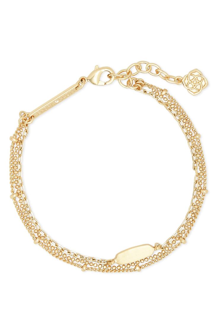 Kendra Scott Fern Multi-Strand Bracelet | Nordstrom Kendra Scott Bracelet, Diamond Bar Necklace, Preppy Jewelry, Dainty Diamond Necklace, Bony Levy, Jewelry Accessories Ideas, Multi Strand Bracelet, Dope Jewelry, Monica Vinader