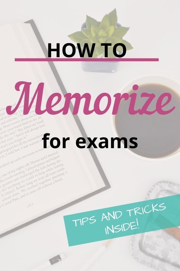 an open book with the title how to memo memoryize for exam tips and tricks inside