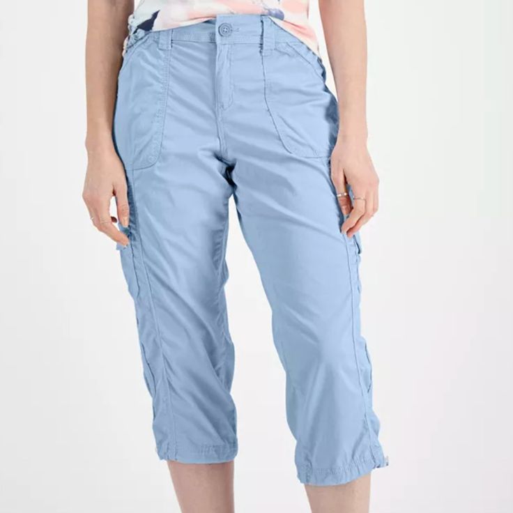 Cargo Capri Pants, Color: Spacious Skies Size: 4 Never Used. Spring Bermuda Bottoms With Cargo Pockets, Spring Casual Bermuda Cargo Pants, Casual Bermuda Cargo Pants For Spring, Spring Bermuda Cargo Pants With Side Pockets, Spring Casual Cargo Capri Pants, Spring Casual Capri Length Cargo Pants, Spring Casual Capri-length Cargo Pants, Casual Capri Length Bottoms With Side Pockets, Casual Light Blue Knee-length Bottoms