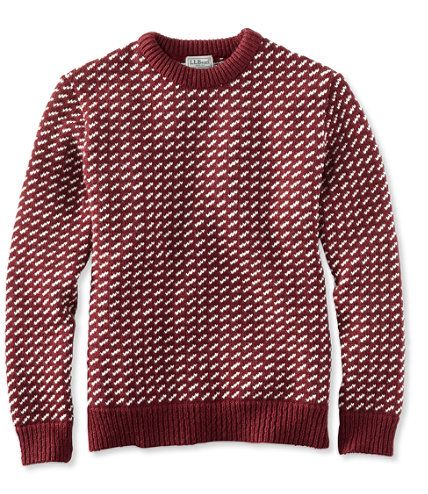 Heritage Sweater, Norwegian Crewneck | Free Shipping at L.L.Bean Norwegian Sweater, Crewneck Sweaters, Men's Sweaters, Casual Clothing, Ll Bean, Outdoor Apparel, L L Bean, Winter Wardrobe, Crew Neck Sweater