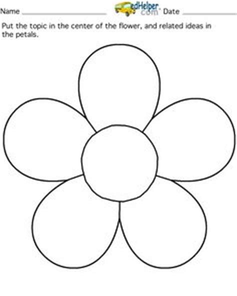 a flower with four petals is shown in this worksheet for children to learn how to