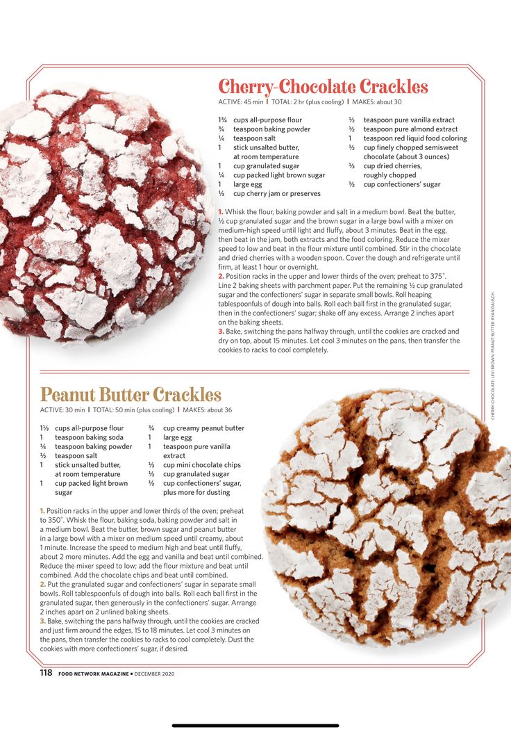 the recipe for cherry chocolate crumbles is shown in this page, with instructions to make