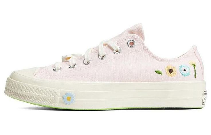 Converse Chuck 70 'White Flower' A06072C Converse Sneakers For Spring, White Converse Sneakers For Spring, Converse Chuck 70, Chuck 70, Sneaker Collection, Converse Chuck, White Flower, Chucks Converse, Athletic Shoes