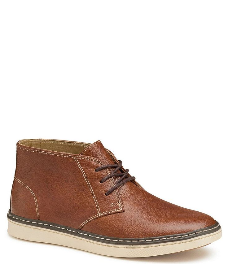 Johnston & Murphy Boys' McGuffey Leather Lace-Up Chukka Boots (Youth) | Dillard's Brown Lace-up Chukka Boots With Leather Sole, High-top Chukka Boots With Leather Footbed For Fall, Brown Chukka Boots With Round Toe For Fall, Brown High-top Chukka Boots For Fall, Casual Wingtip Lace-up Boots For Fall, Brown Ankle Chukka Boots For Fall, Brown High-top Lace-up Shoes With Leather Sole, Suede Lace-up Boots With Brogue Detailing, Leather Lining Lace-up Suede Boots